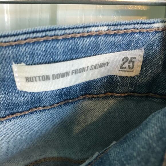 Harper Heritage Women's Size 25 Skinny Jeans Button Fly Light Wash High Rise - Picture 5 of 8